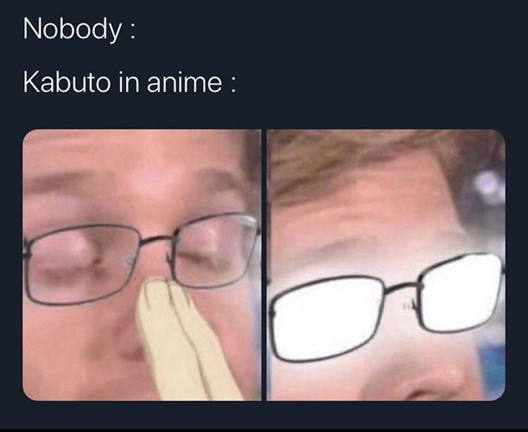 8 Meme Kocak Kabuto dari Naruto, Kacamatanya Bersinar saat Bicara