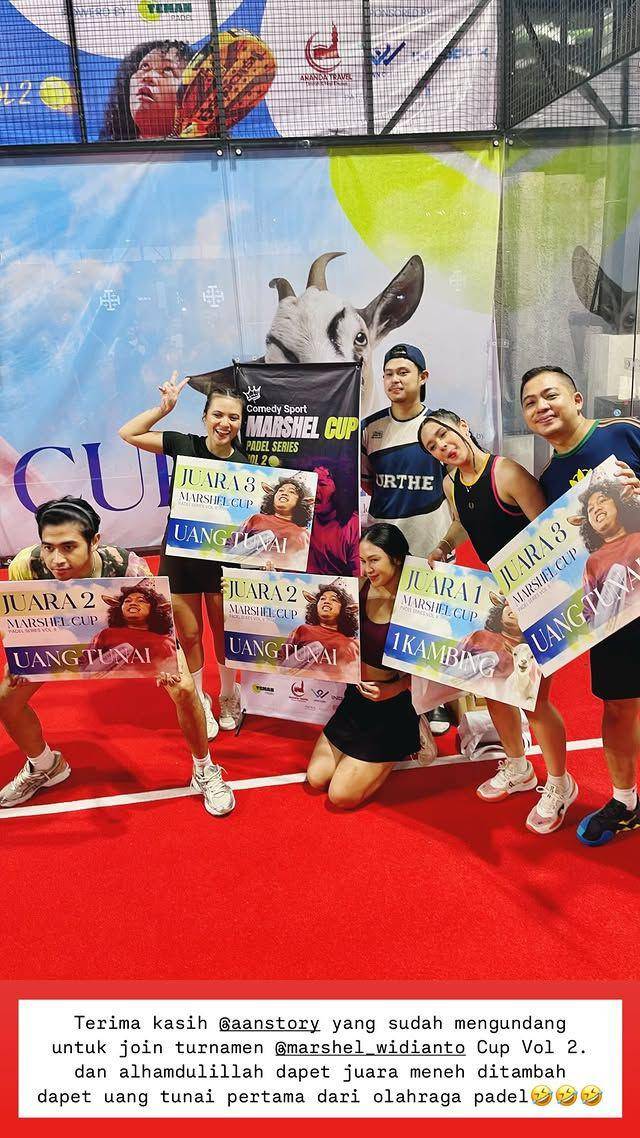 Marshel Cup berhadiah kambing (Instagram.com/marshel_widianto)