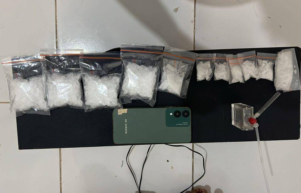 Barang bukti narkotika yang diamankan Satreskrim Polresta Padang (Foto: Dok Polresta Padang)