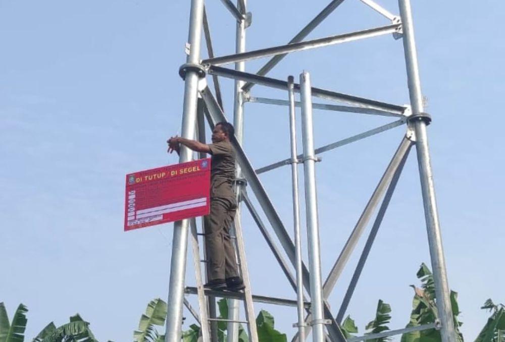 Pemkot Tangerang Segel BTS Tak Berizin di Buaran Indah