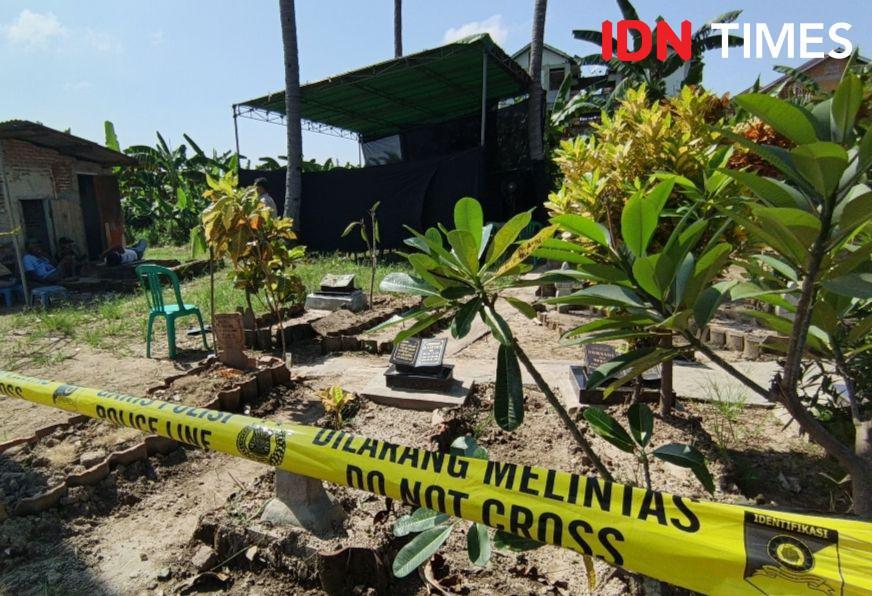 Polisi Ekshumasi Jenazah Istri Dibunuh Suami di Bandar Lampung