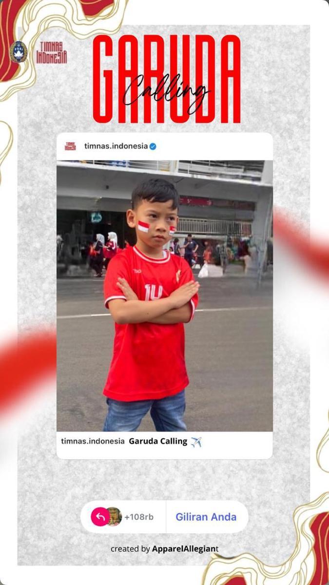 Bocah Asal Lampung jadi Pendamping Pemain Timnas Indonesia