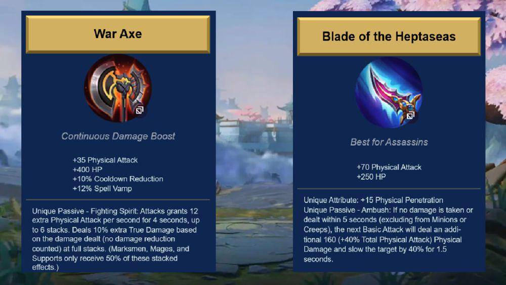 War Axe dan Blade of the Heptaseas (dok. Moonton/Mobile Legends: Bang Bang)