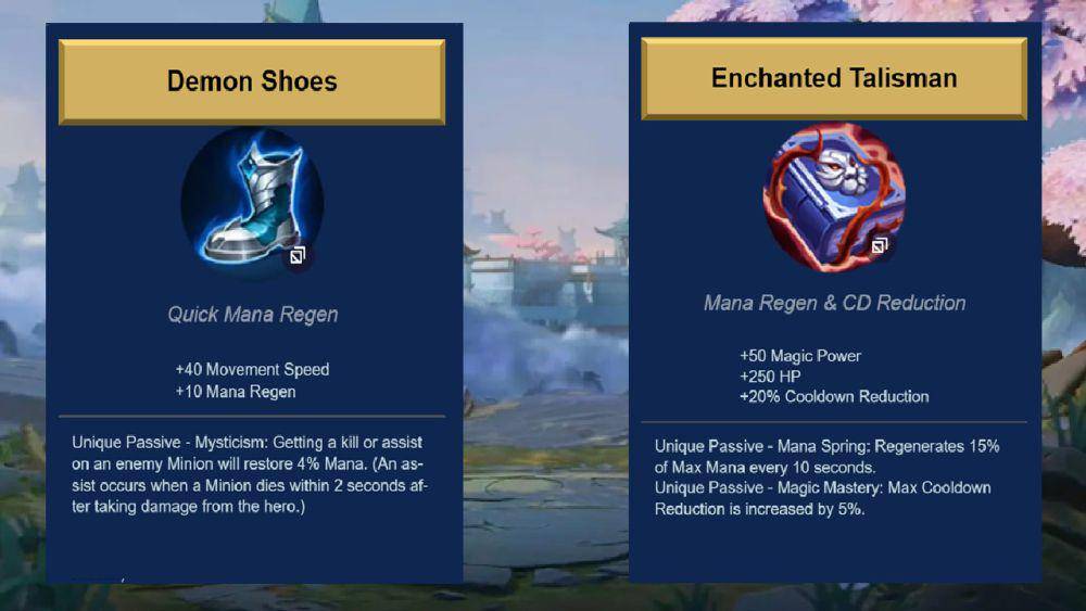Demon Shoes dan Enchanted Talisman (dok. Moonton/Mobile Legends: Bang Bang)