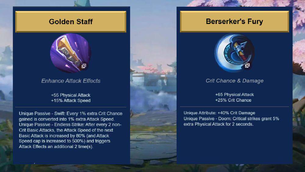 Golden Staff dan Berserker's Fury (dok. Moonton/Mobile Legends: Bang Bang)