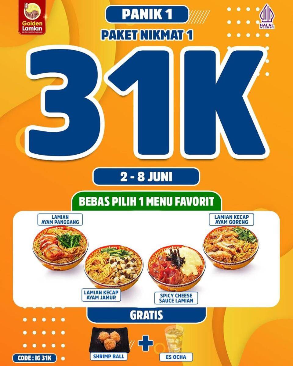 Promo Golden Lamian Juni 2025 (instagram.com/goldenlamian)