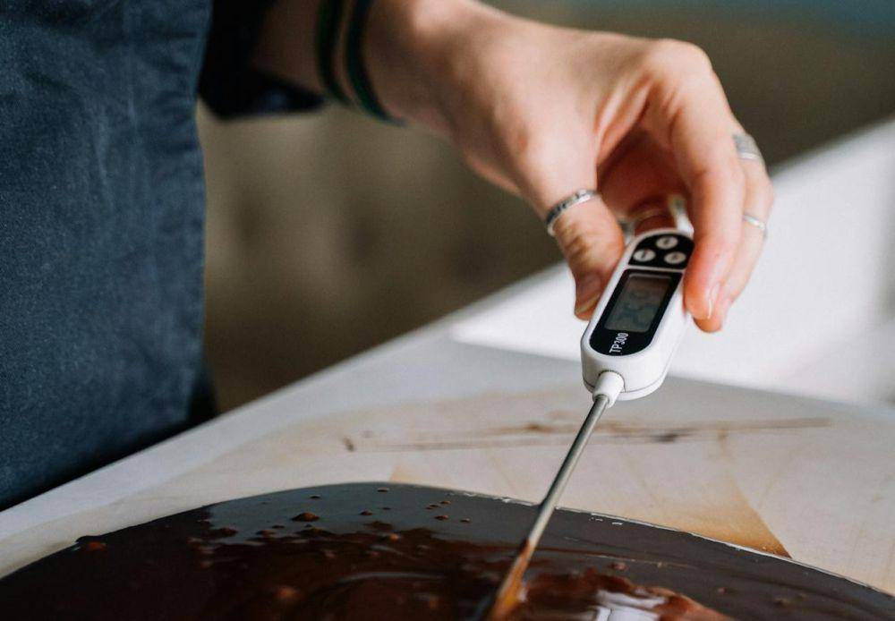 ilustrasi menggunakan food thermometer (pexels.com/Anna Tarazevich)