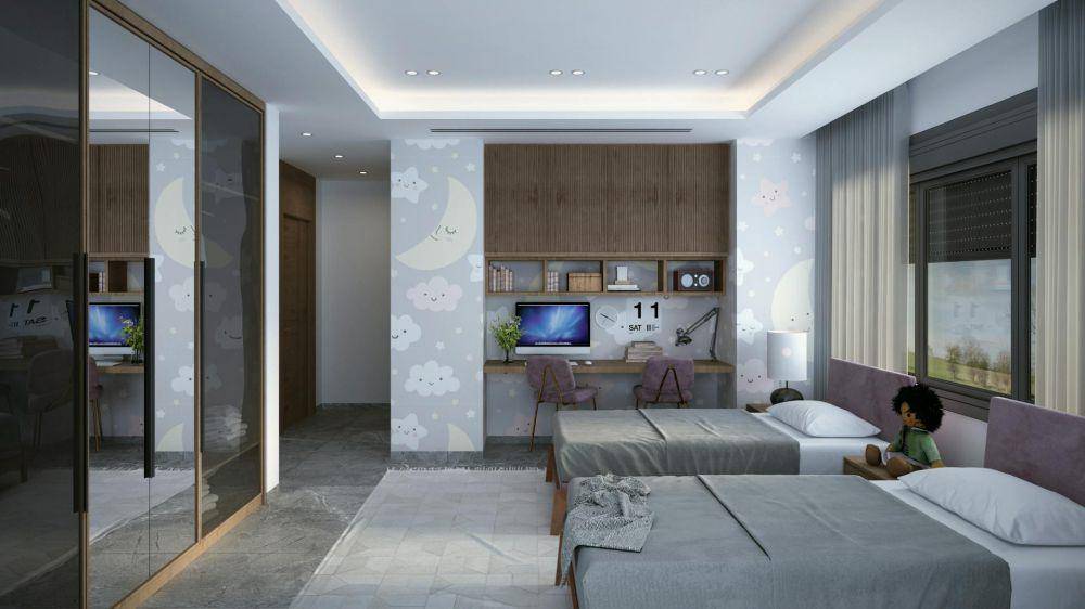 ilustrasi rumah dengan lampu tanam plafon (pexels.com/Hiba Q. Omar)