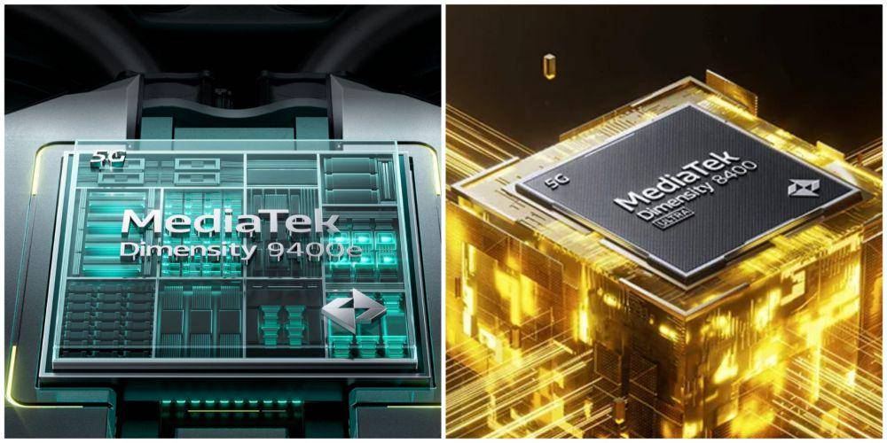 ilustrasi prosesor MediaTek Dimensity 9400e (realme.com) | ilustrasi prosesor MediaTek Dimensity 8400 Ultra (mi.co.id)