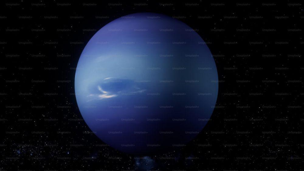 ilustrasi planet Neptunus (unsplash.com/Kamran Abdullayev)