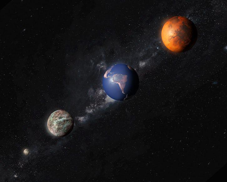 ilustrasi planet di tata surya (unsplash.com/Basis Data Sumber Daya)
