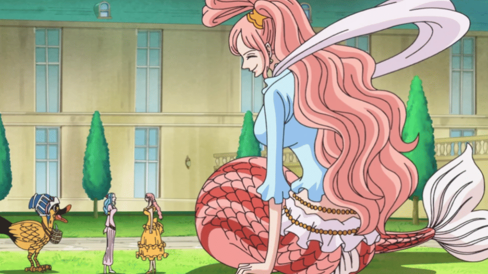Momen Shirahoshi, Vivi dan Rebecca mulai berteman ( Eiichirou ODA, Toei Animation Co., Ltd.)