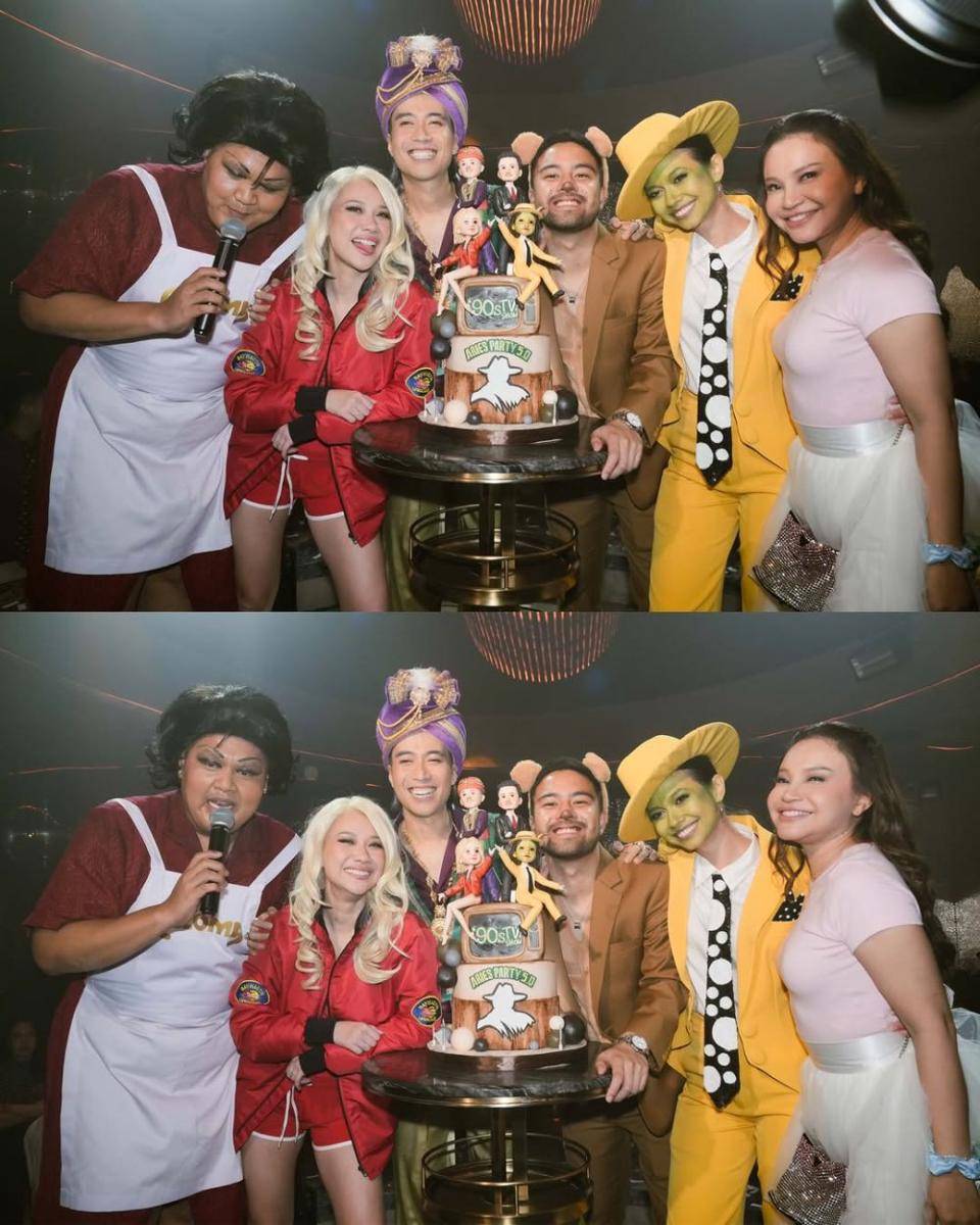 OOTD Artis di Aries Party Bertemakan 90’s TV Shows (instagram.com/lunamaya)