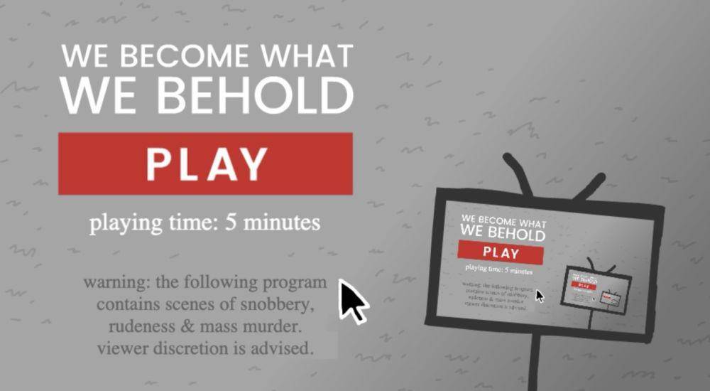 cuplikan permainan We Become What We Behold (crazygames.com)