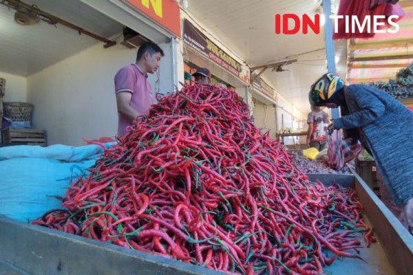 H-1 Iduladha, Harga Sejumlah sayur dan Daging di Pasar Sindangkasih Majalengka Naik