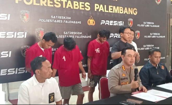 Begal Motor Marbot Masjid, 3 Pemuda di Palembang Ditangkap Polisi
