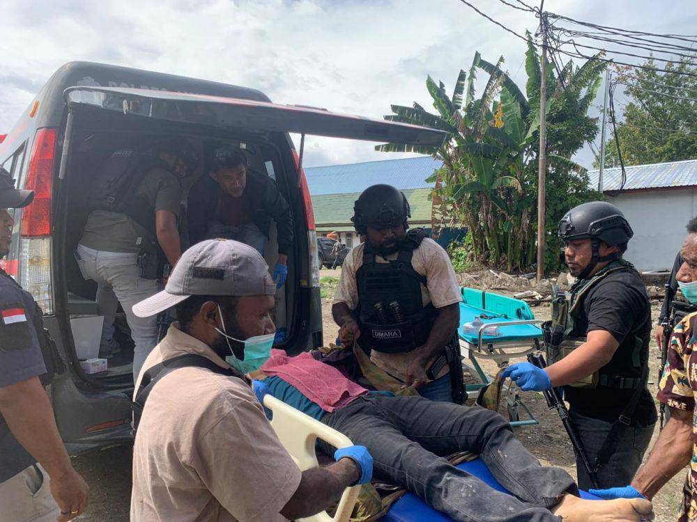 KKB pimpinan Egianus Kogoya menembak dua pekerja bangunan di Kampung Kwantapo, Distrik Asotipo, Kabupaten Jayawijaya, Papua pada Rabu (4/6/2025). (Dok. Satgas Damai Cartenz)