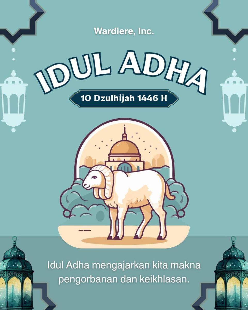 poster Idul Adha 2025 (canva.com/LA-Porto Co)