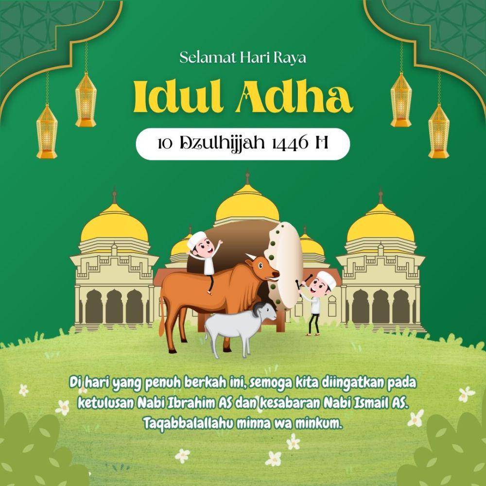poster Idul Adha 2025 (canva.com/Studio Gomsky)
