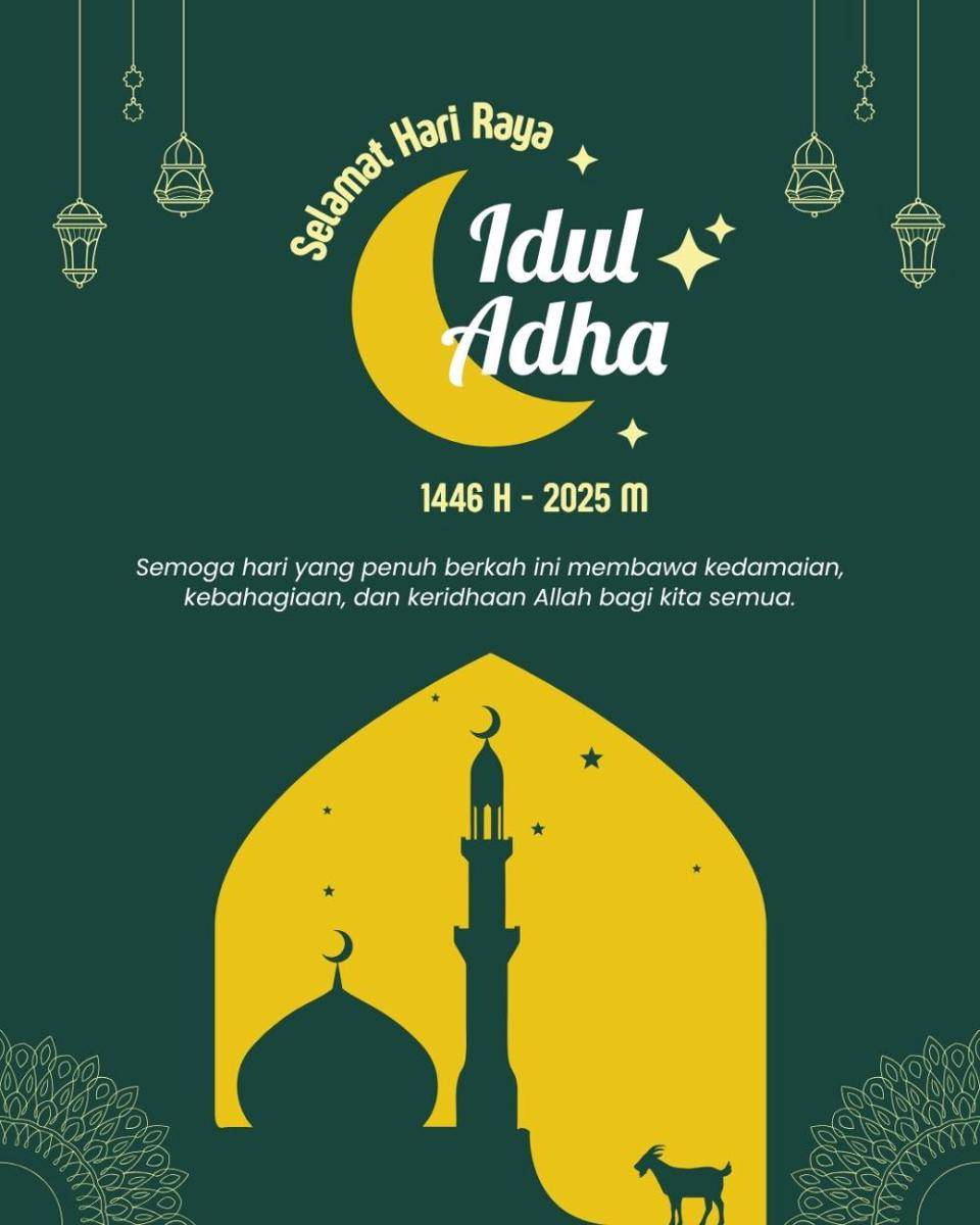 poster Idul Adha 2025 (canva.com/Syammasfitria Studio)