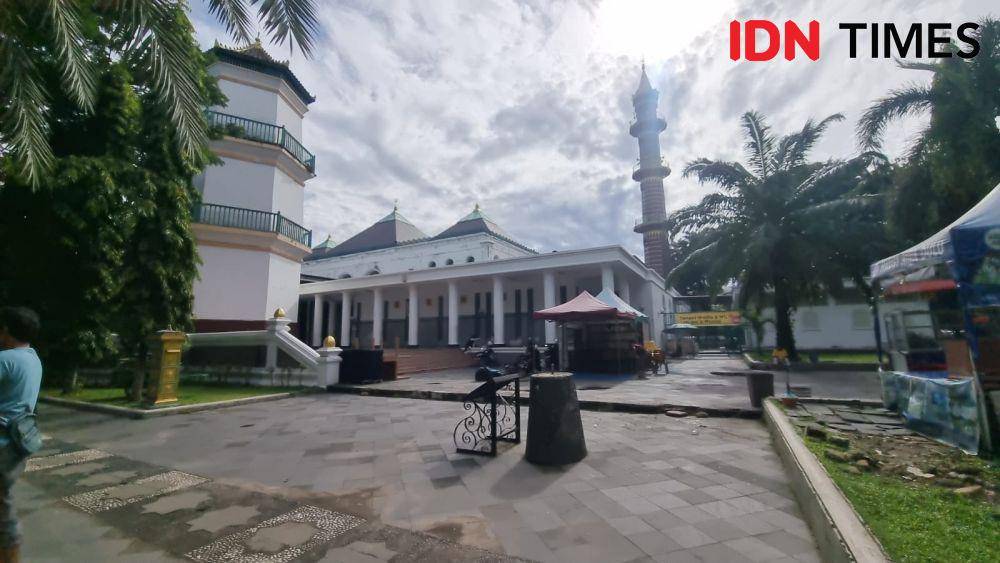 Masjid Agung Sultan Mahmud Badaruddin II Joyo Wikromo Palembang (IDN Times/Rangga Erfizal)