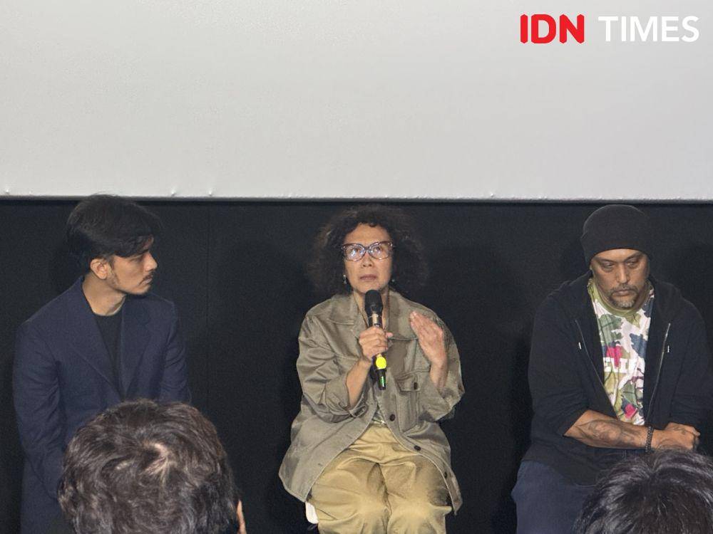 tim produksi film Believe - Takdir, Mimipi, Keberanian pada Selasa (3/6/2025) (IDN Times/Elizabeth Chiquita)
