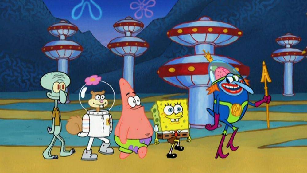 SpongeBob tiba di Atlantis (dok. Nickelodeon/SpongeBob SquarePants)