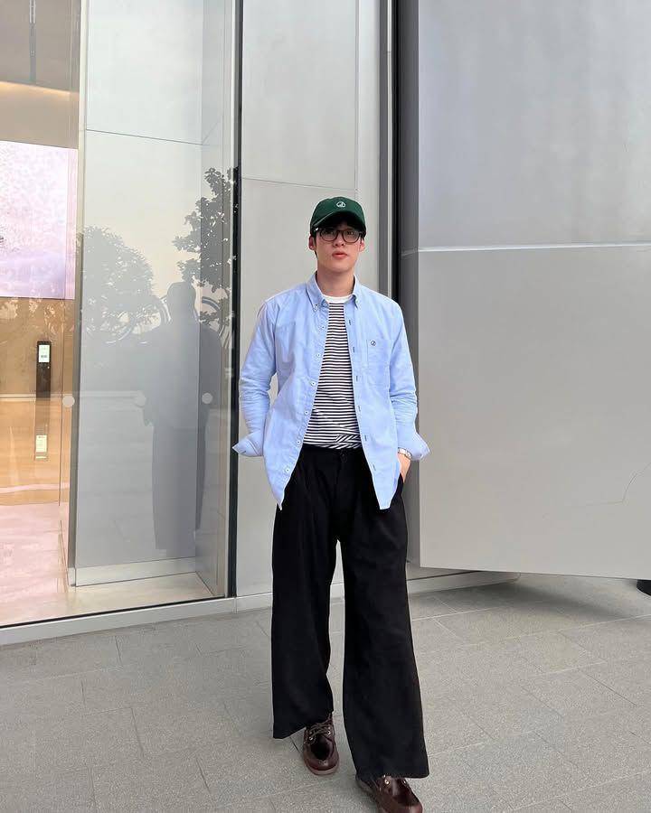 OOTD pakai topi baseball ala Peak Peemapol (instagram.com/peakpeemapol)