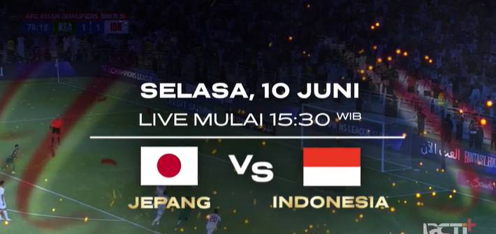 pertandingan Jepang vs Indonesia di RCTI+ (rctiplus.com)