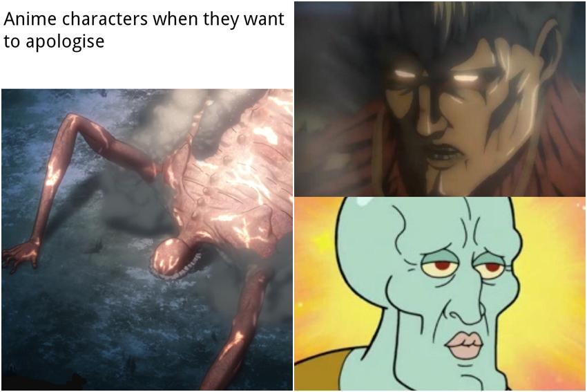 9 Meme Titan dari Attack on Titan, Ada Jenis yang Malu-Malu?