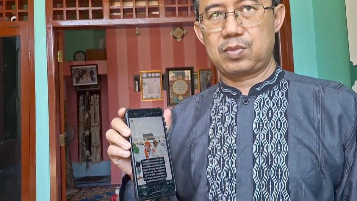 Sugiharto Isman Satromiharjo (59), jamaah haji asal Ngawi meninggal dunia saat menjalani wukuf di Arafah. IDN Times/ Riyanto.