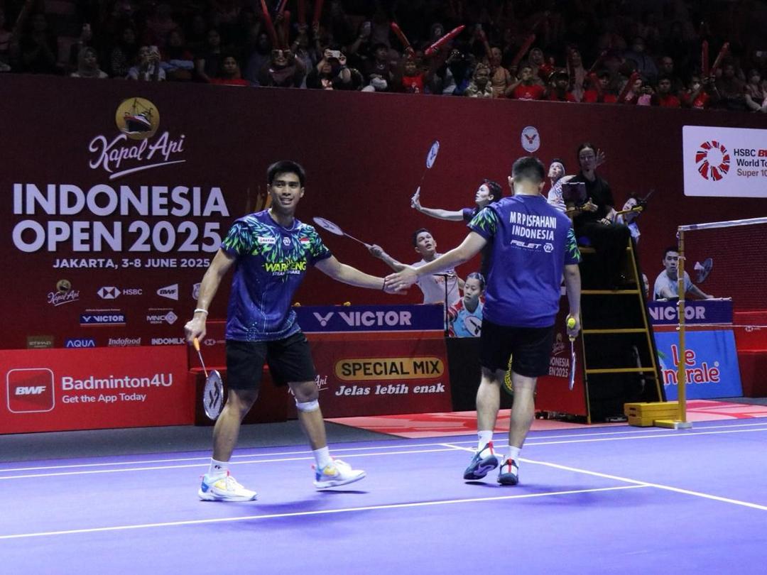 Sabar/Reza Lolos Perempat Final Indonesia Open 2025 Usai Bungkam Andalan Thailand