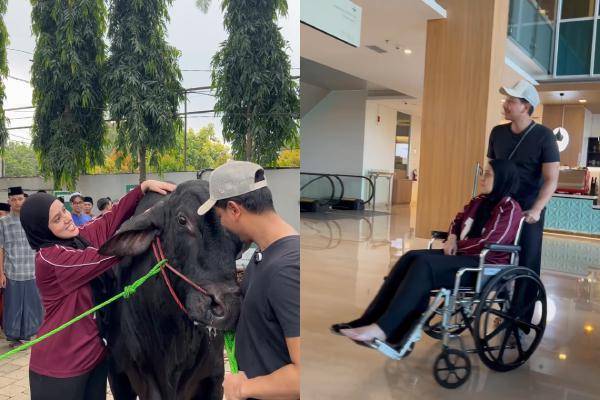 7 Potret Kondisi Fairuz A Rafiq usai Terinjak Sapi Kurban Jumbo