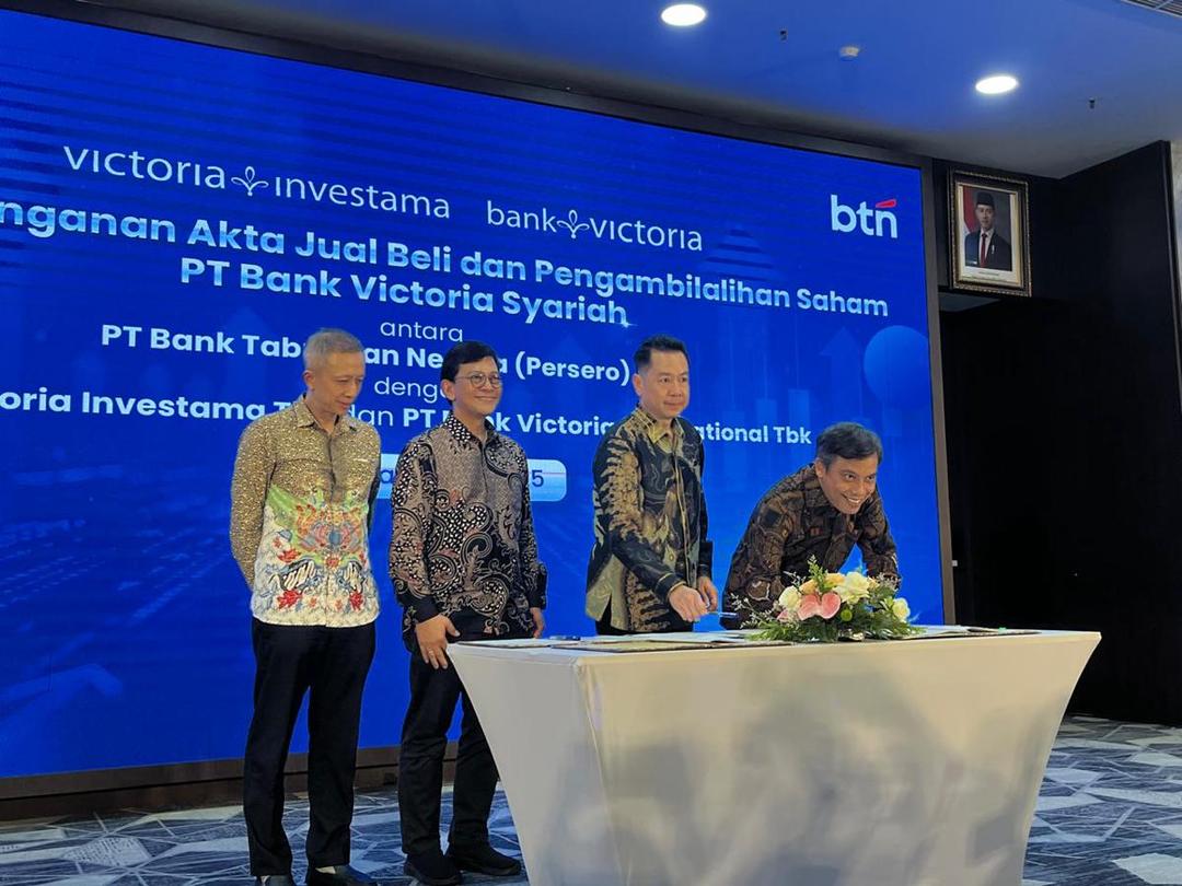 Tok! BTN Resmi Akuisisi Bank Victoria Syariah Senilai Rp1,5 Triliun