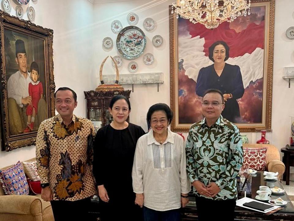 Prabowo Utus Dasco-Prasetyo Temui Megawati Sampaikan Pesan Rahasia