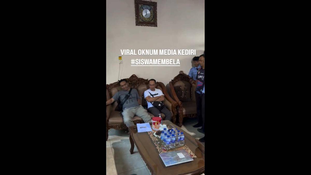 Video Diduga Wartawan Dikepung Siswa SMK di Kediri Viral, Ini Penjelasannya