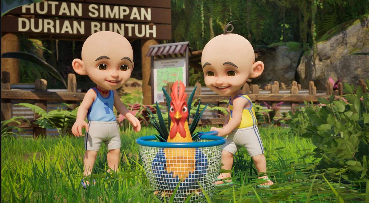 Upin and Ipin menangkap Rembo.jpg