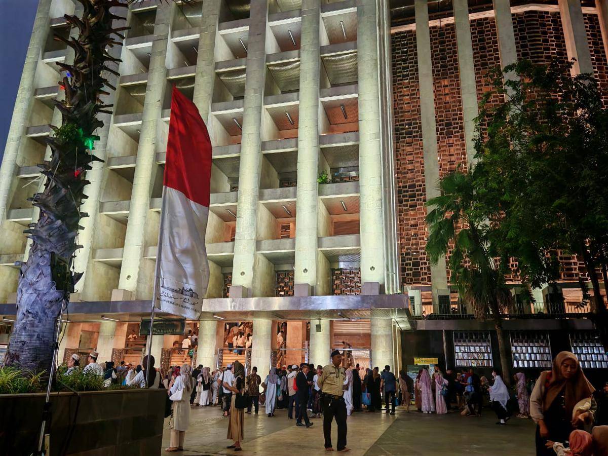 Ada Prabowo, Masjid Istiqlal Dijaga Ketat Paspampres Jelang Salat Id