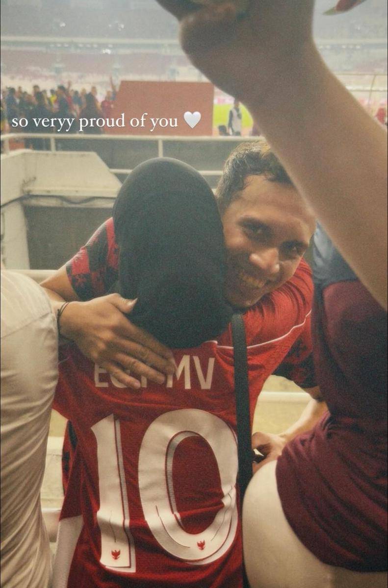 keluarga pemain Timnas di GBK (Instagram.com/adibakhza)