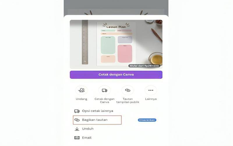 fitur Canva untuk membuat RPP (canva.com)