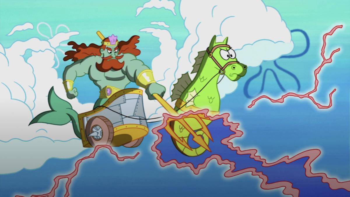 Raja Neptunus muncul di Bikini Bottom (dok. Nickelodeon/SpongeBob SquarePants)