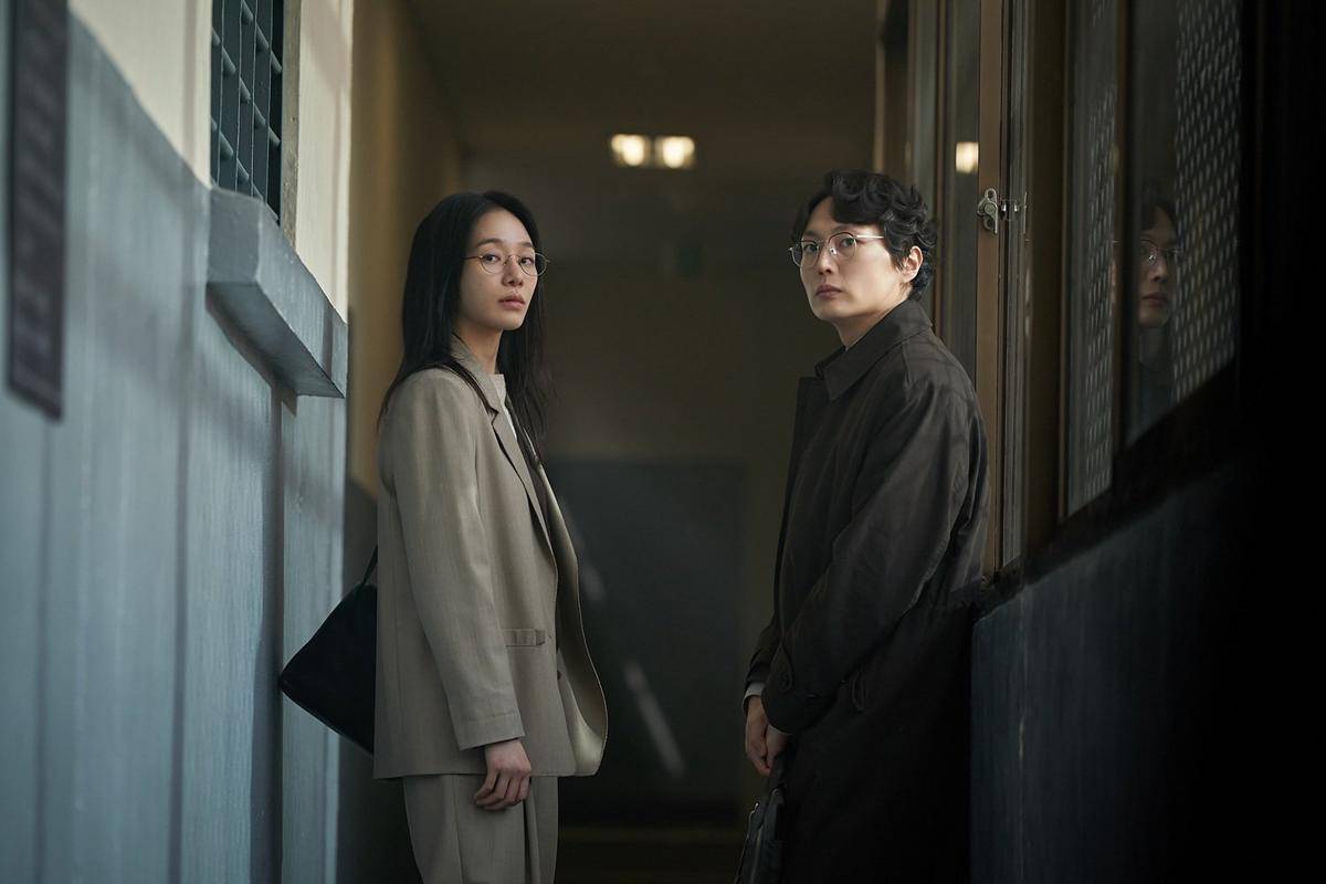 Park Gyu Young dan Roh Jae Won di Nine Puzzles (dok. Disney+ Hotstar/Nine Puzzles)