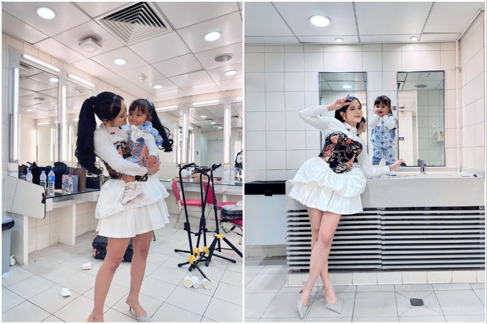 8 Potret Bella Bonita dan Cunda di Backstage saat Tampil di Hong Kong, Gemas!