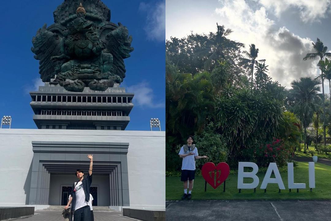 7 Potret Kang You Seok Liburan di Bali, Mampir ke GWK!