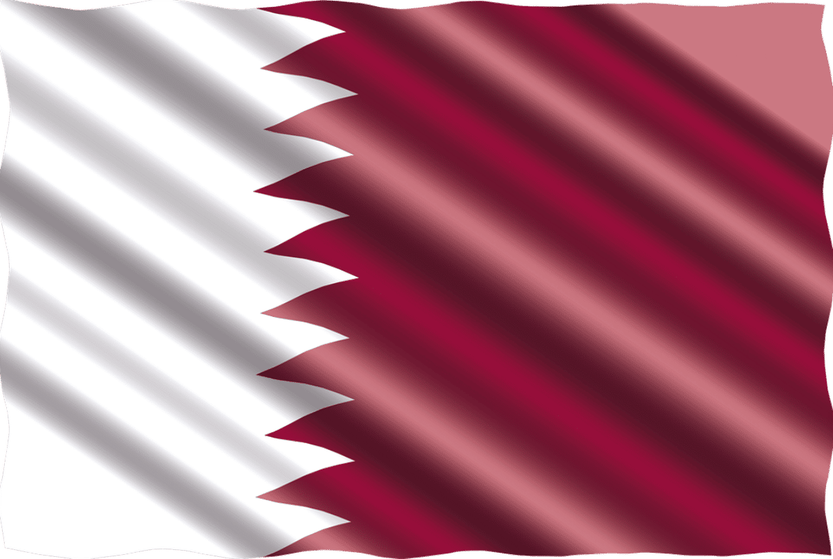 Ilustrasi Bendera Qatar