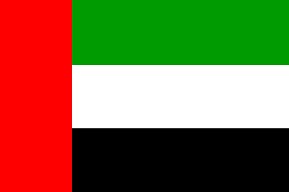 Ilustrasi Bendera Uni Emirat Arab (UEA)
