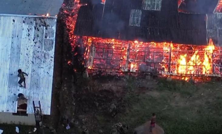 Gedung SMA Inpres Mbua Nduga Hangus Terbakar