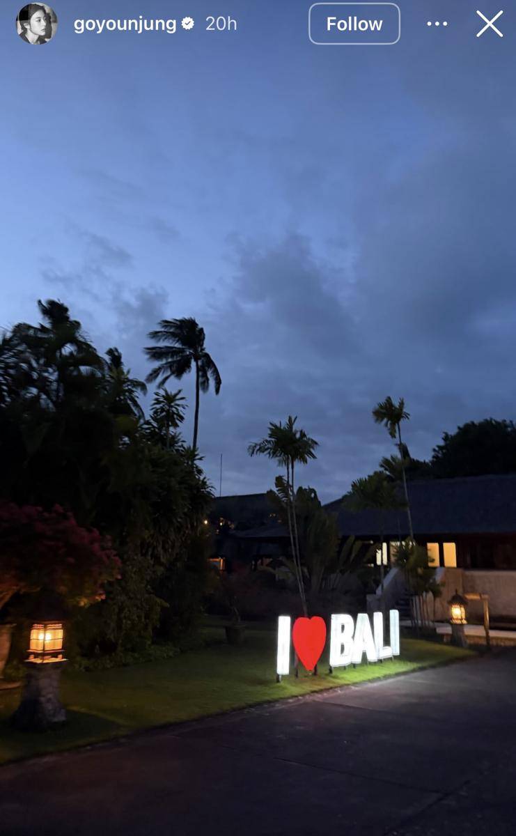 momen Go Youn Jung liburan ke Bali (instagram.com/goyounjung)