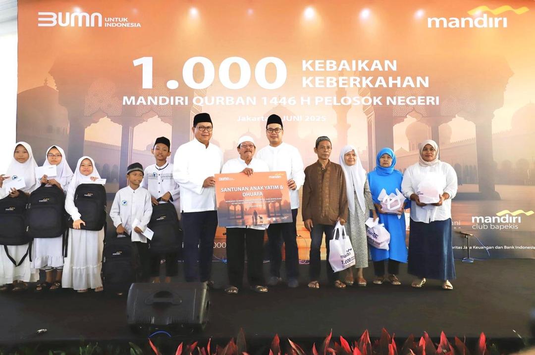 Bank Mandiri Perkuat Komitmen kepada Masyarakat Lewat Program Kurban di Iduladha 1446 H