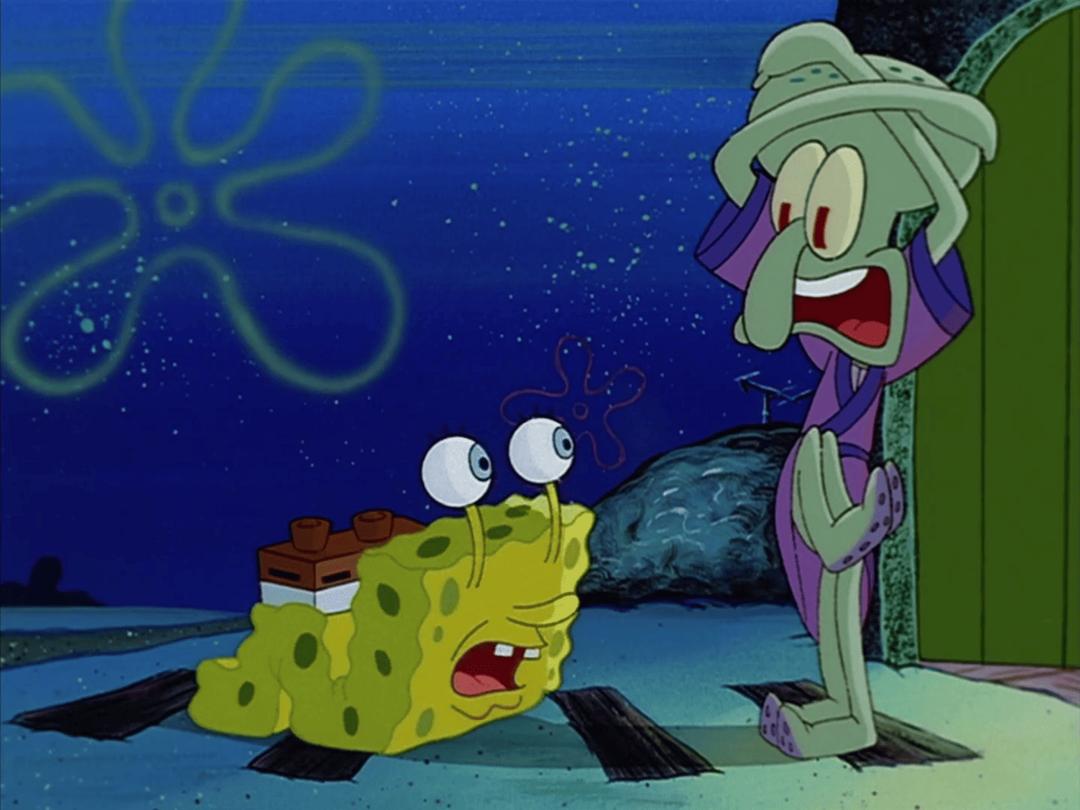 8 Adegan Bikin Gak Nyaman di SpongeBob, Serasa Mimpi Buruk!